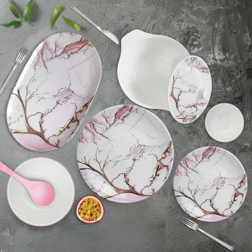 Marble Pattern Dinnerware Set
