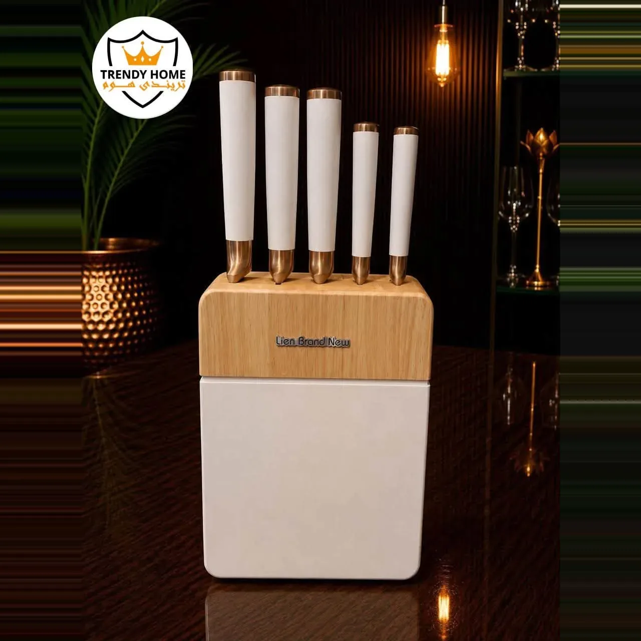 Knife Set with Wooden Block
