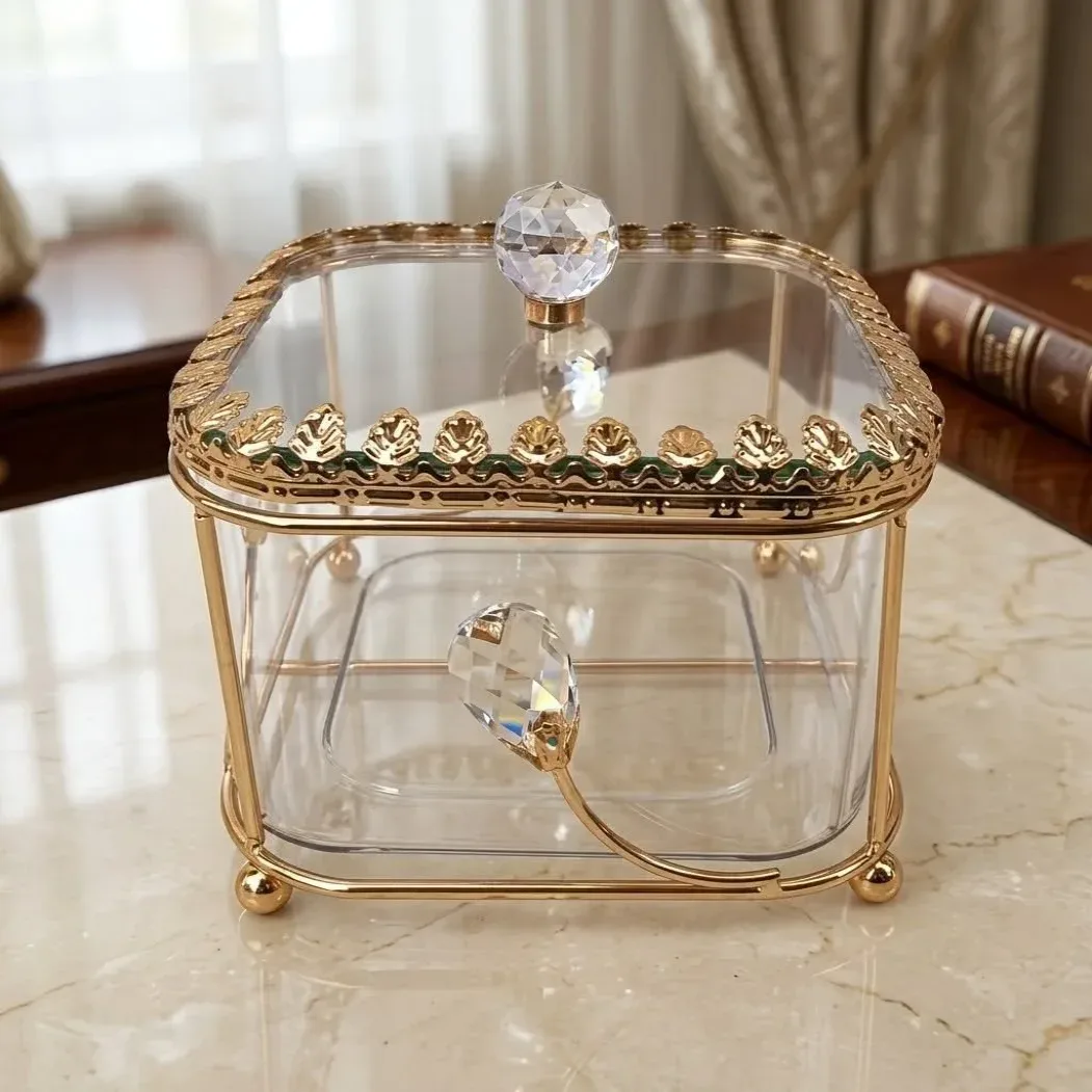 Gold Crystal Candy Box