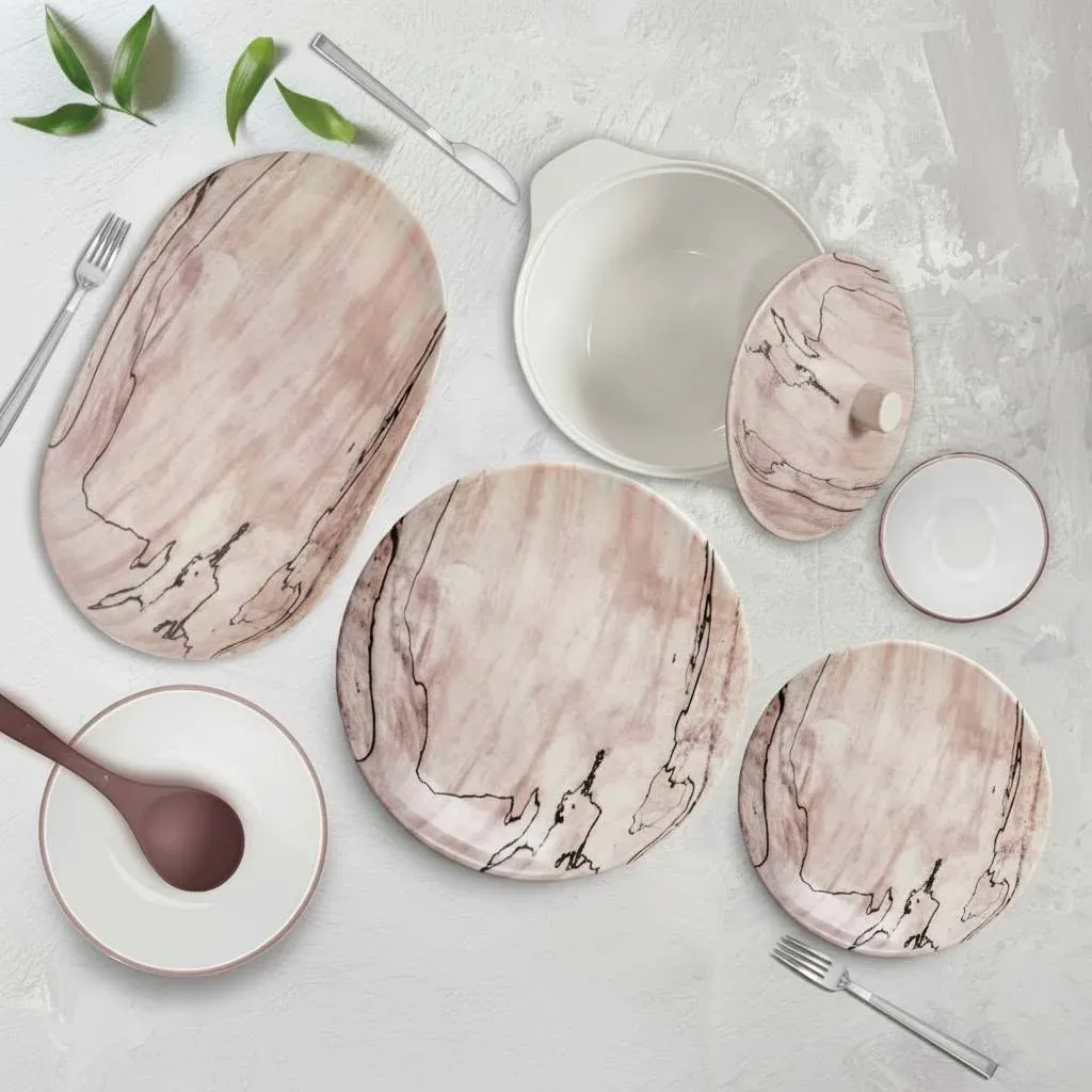 Marble Pattern Dinnerware Set