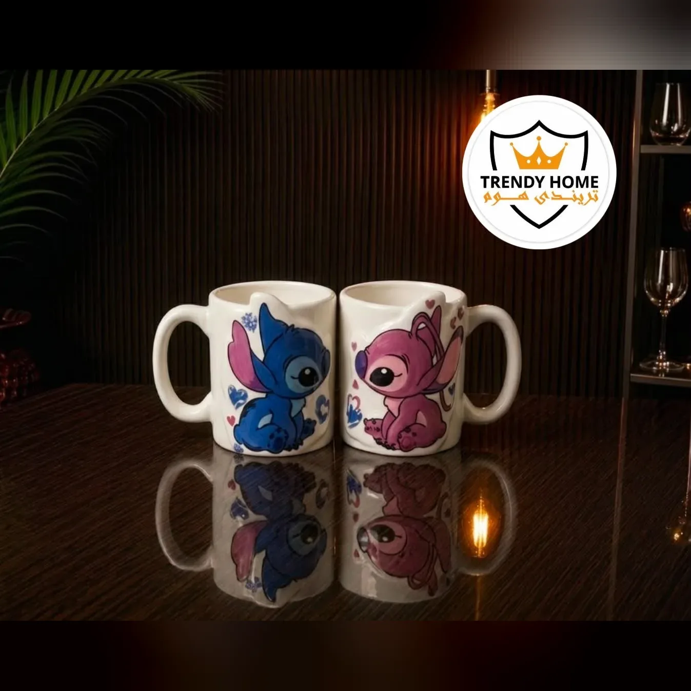 Cartoon Couple Mug Set