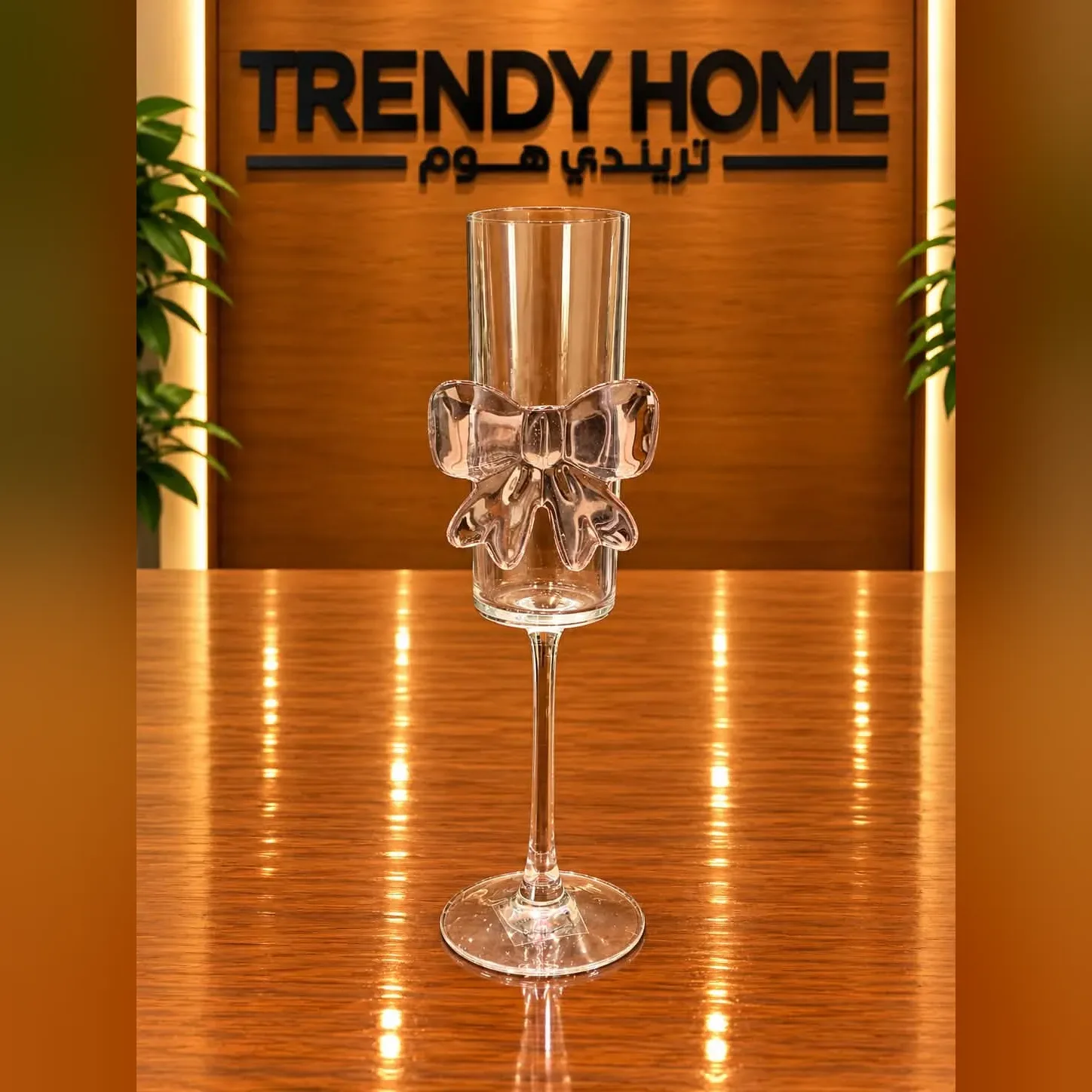 Bow Champagne Flute Glass