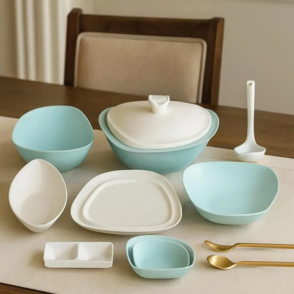 Triangle ceramic dinnerware set
