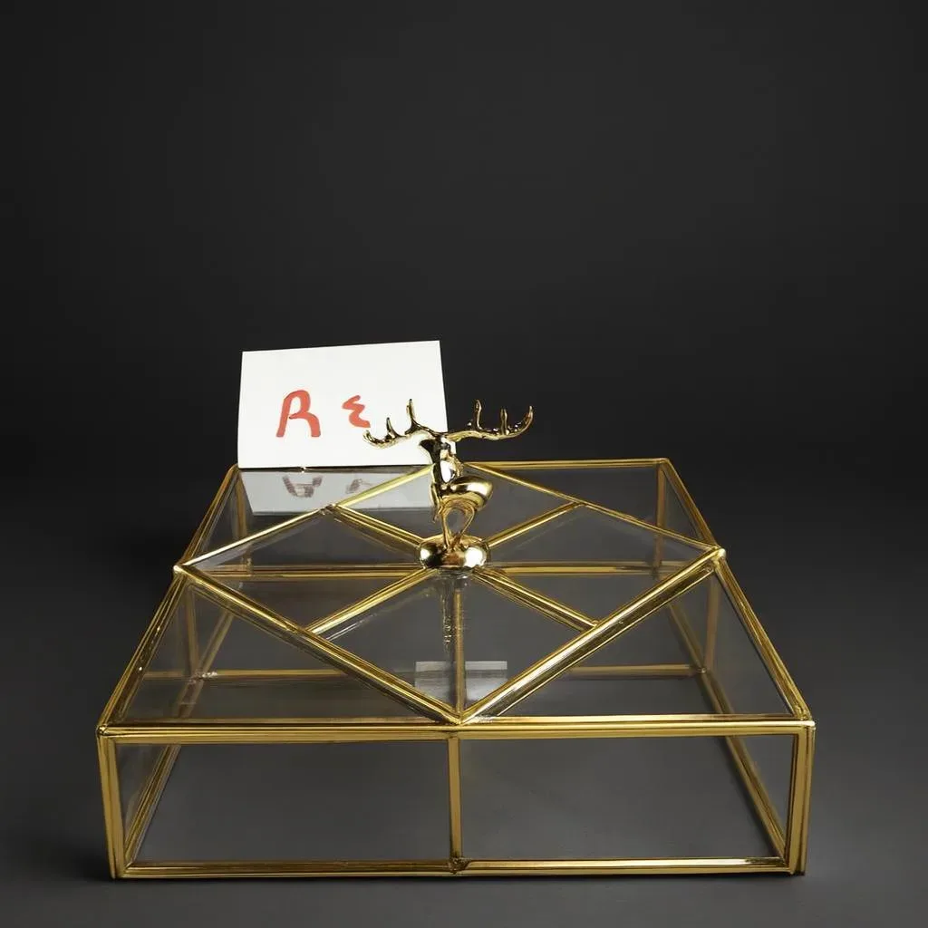 Glass Nut Serving Box
